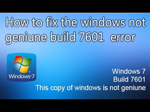 windows 7 build 7601 activation